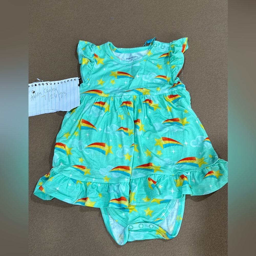 Posh Peanut Fallon bodysuit capsleeve twirl